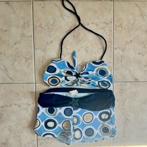 Stylish Blue Patterned Kids 2 Piece